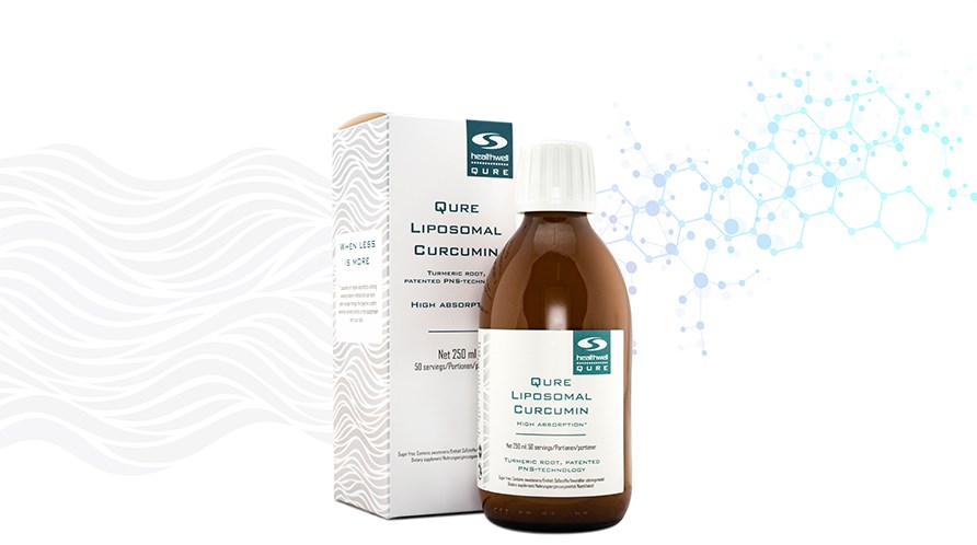 QURE Liposomal Curcumin med hj absorberingskapacitet.